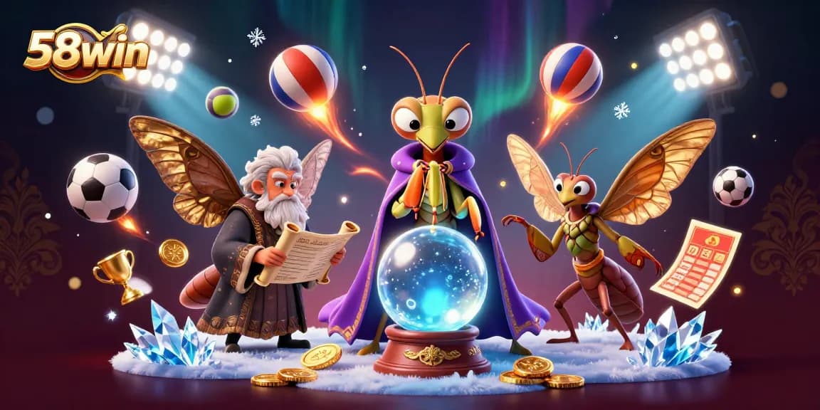 Experience the vibrant 58win casino world with dynamic sports elements and mystical characters.