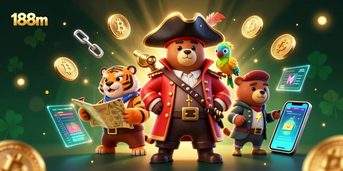 Experience thrilling gaming action at 188m with vibrant characters amidst casino elements.
