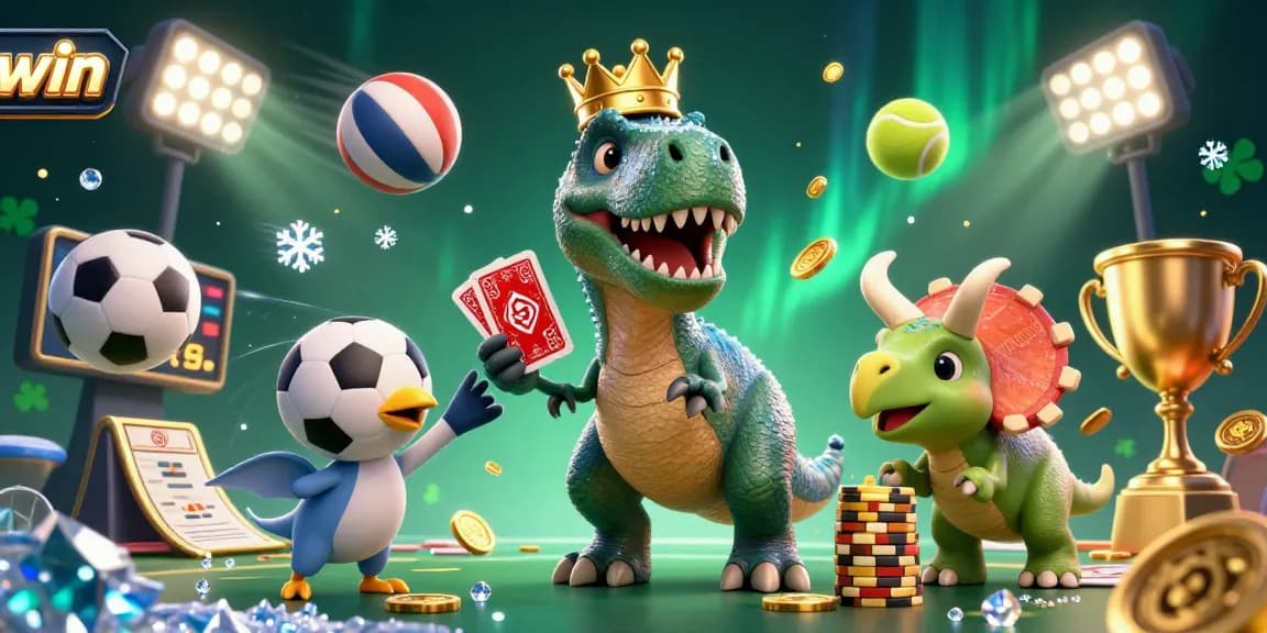 Experience the exciting world of ph win sports betting with friendly dinosaurs and dynamic game elements.