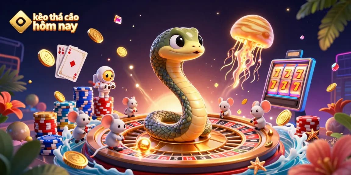 Experience the excitement of betting with kèo nhà cái hôm nay illustrated in a dynamic cosmic casino scene