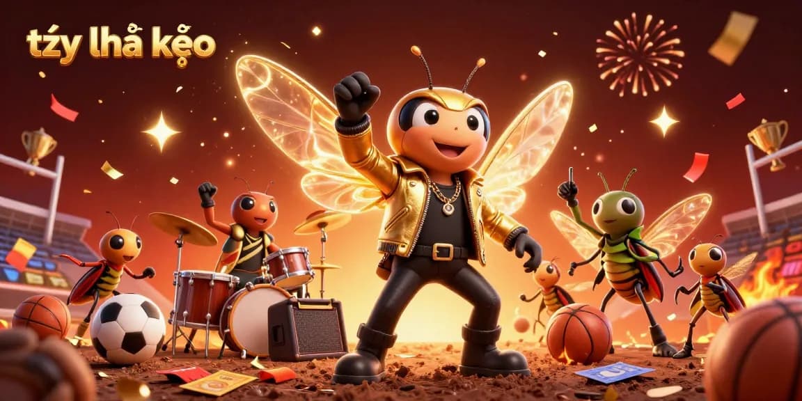 Watch the dynamic tỷ lệ kèo scene with sports characters and elements creating excitement for bettors.