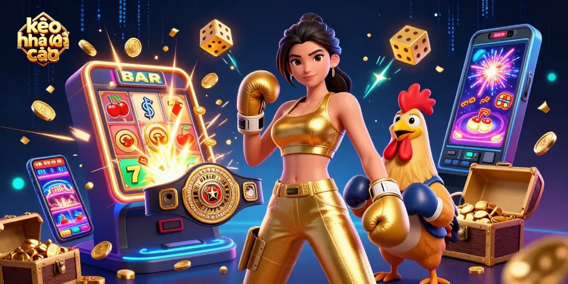 Engage in thrilling gambling with kèo nhà cái as a daring woman showcases her prowess alongside a championship rooster.