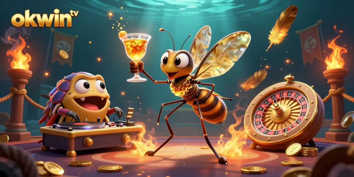 Engage with okwin tv as a casino mascot and trilobite DJ creates a thrilling betting experience.