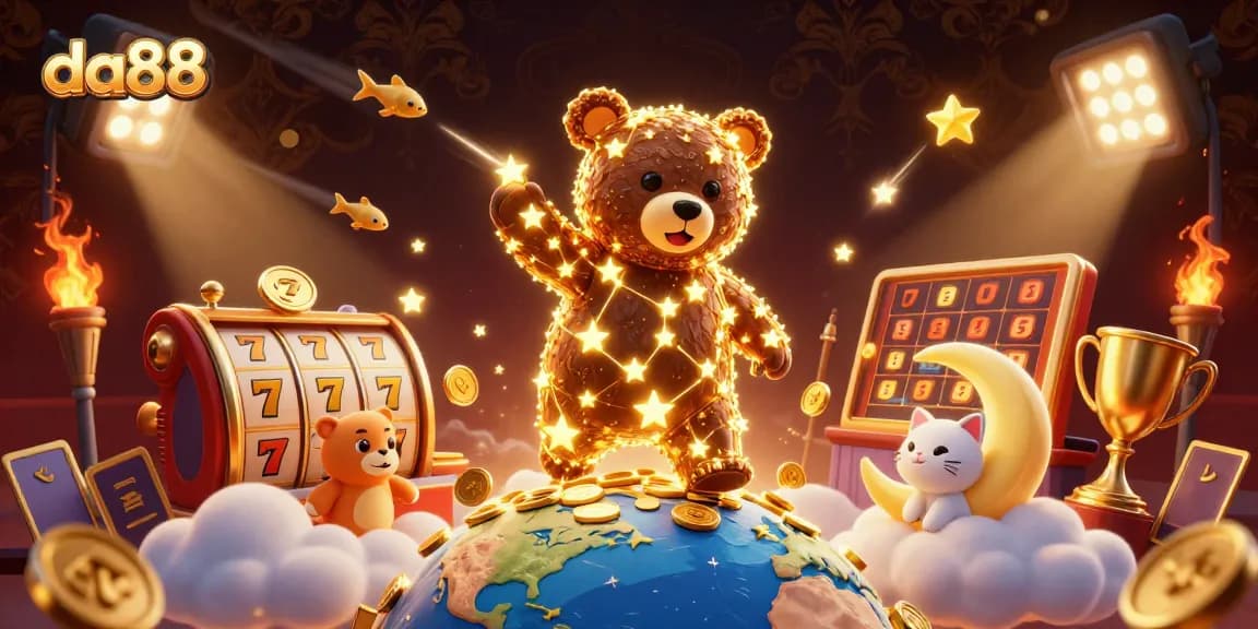 Engage in exciting gameplay with da88 as you uncover treasures in this vibrant casino-themed scene.