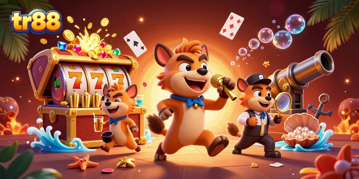 Experience thrilling slots at tr88 with energetic hyenas running a lively comedy casino club.