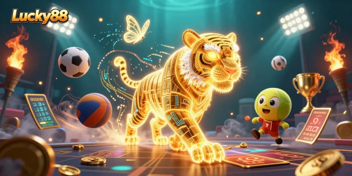 Experience Lucky88's vibrant casino world filled with engaging games and thrilling elements.
