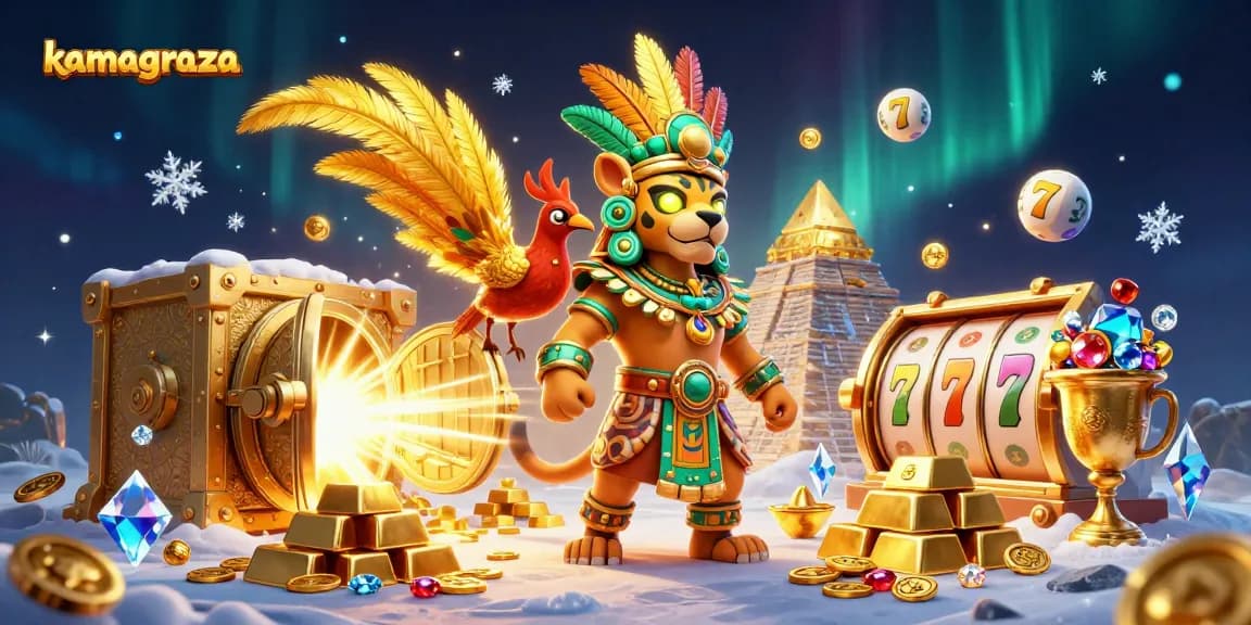 Join the excitement at kamagraza with dynamic lottery games featuring golden treasures.