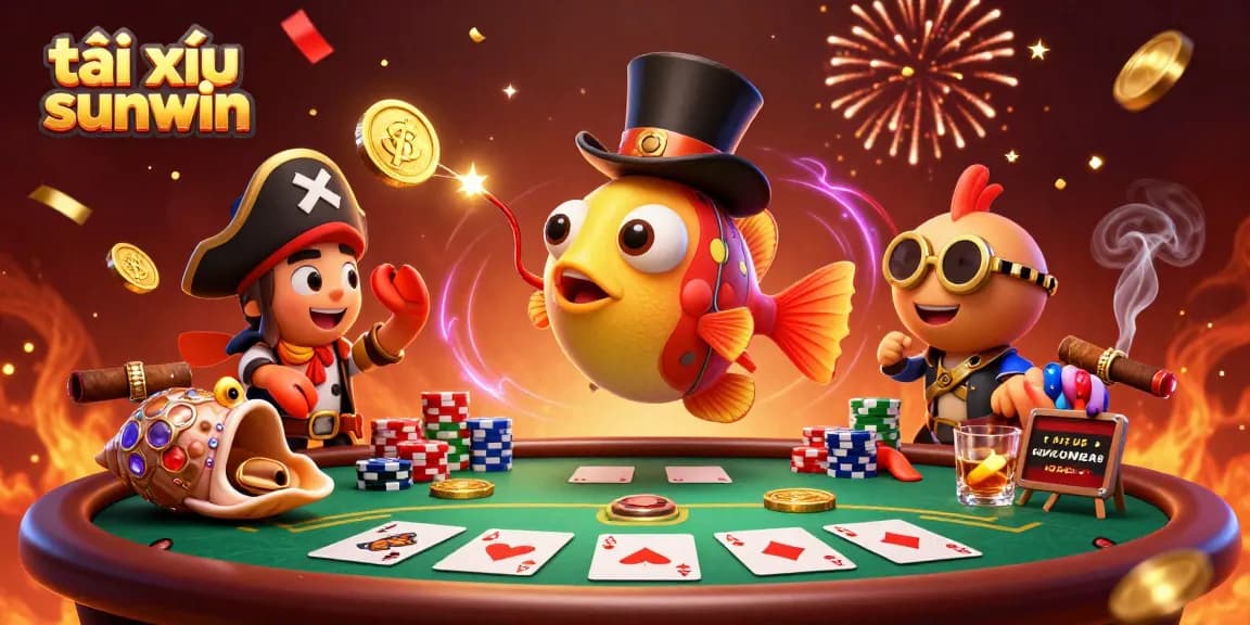 Tài xỉu sunwin brings excitement and winning strategies to players with glowing coins and poker elements