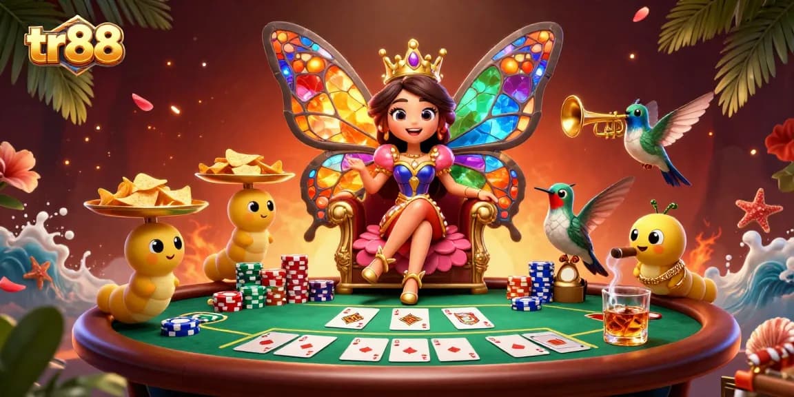 Experience thrilling poker action at tr88 with vibrant characters and rich game elements.
