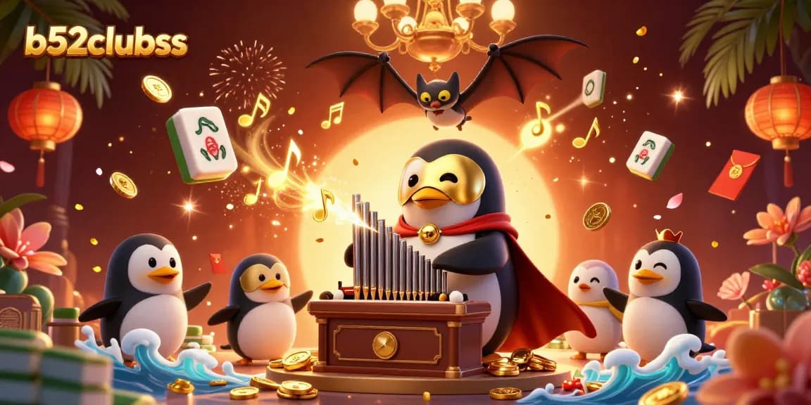 Experience thrilling gameplay at b52clubss with vibrant gold coins and festive elements.