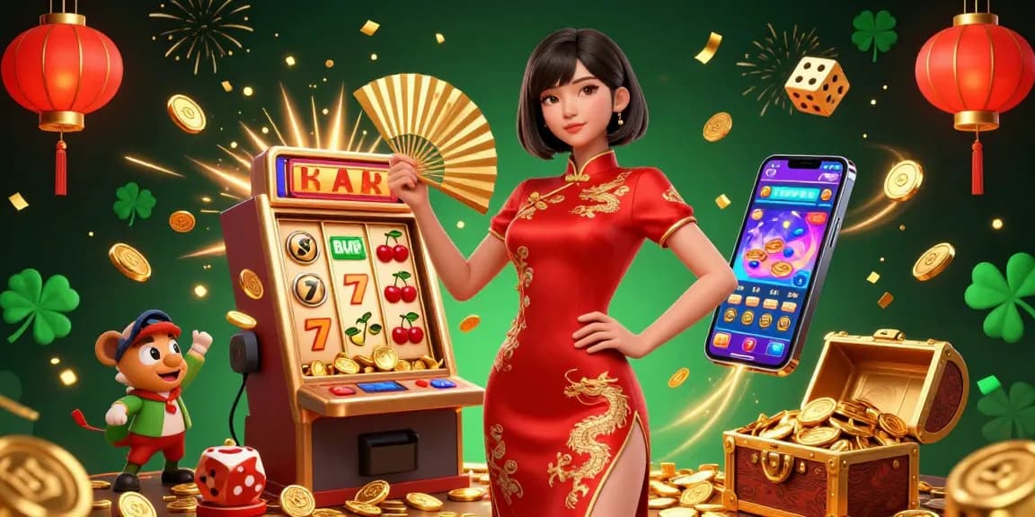 Watch thrilling 88体育直播 as luck and fortune explode with gold coins around a confident woman.