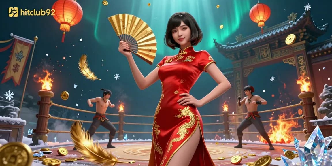 Engage in thrilling gambling at hitclub92 with stunning visuals and vibrant characters amidst a dynamic casino atmosphere.