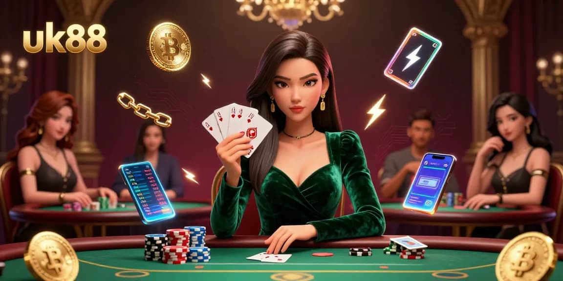 Place bets at UK88 casino to win big with immersive poker action and vibrant gaming atmosphere.