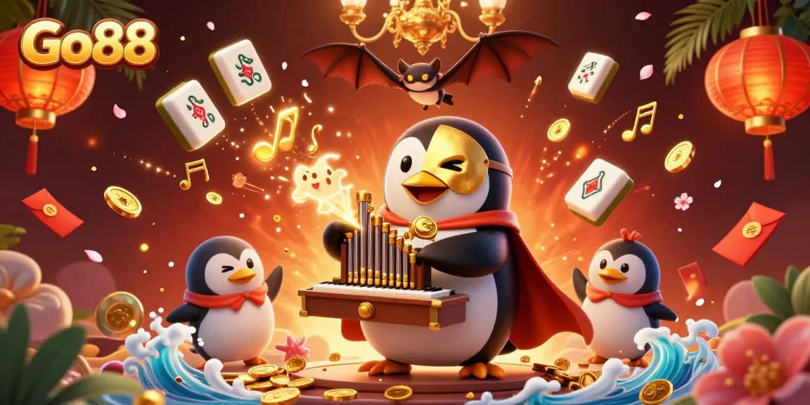 Engage with Go88's vibrant 3D casino world filled with golden thrills and dynamic game elements.