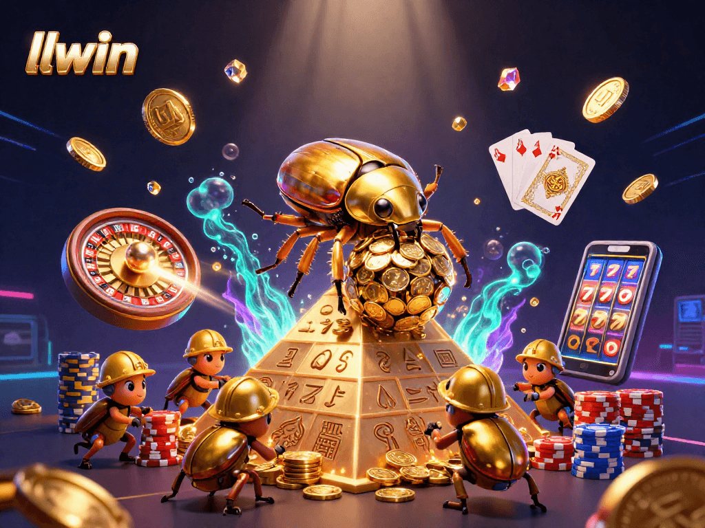 Engage in winning strategies with llwin, featuring enchanting 3D illustrations of casino experiences.