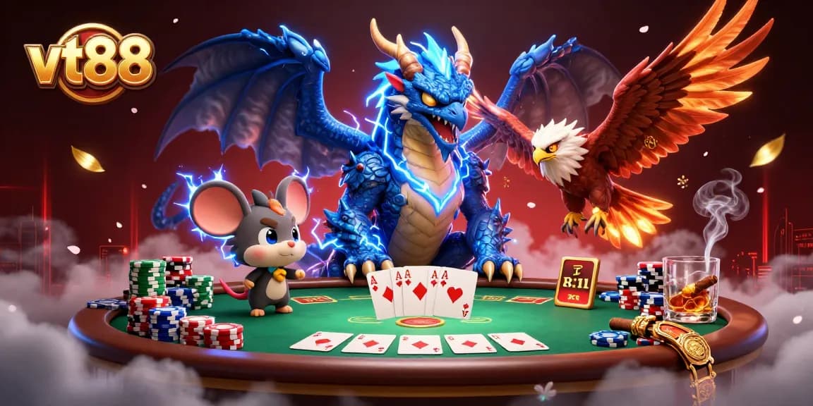 Engage with vt88's thrilling poker experience featuring dynamic characters and game elements.