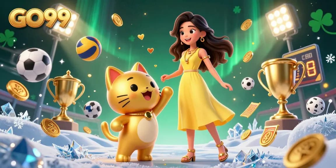 Join GO99 for thrilling sports betting action and exciting casino games with vibrant visuals.