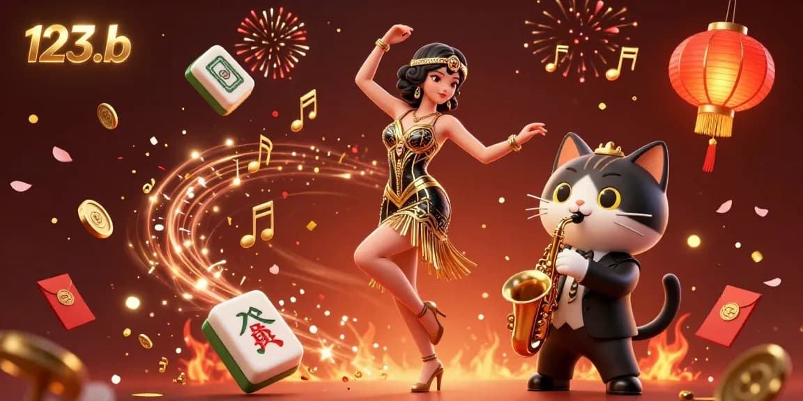 Engage in thrilling gaming experiences at 123b featuring vibrant scenes of luck and excitement.