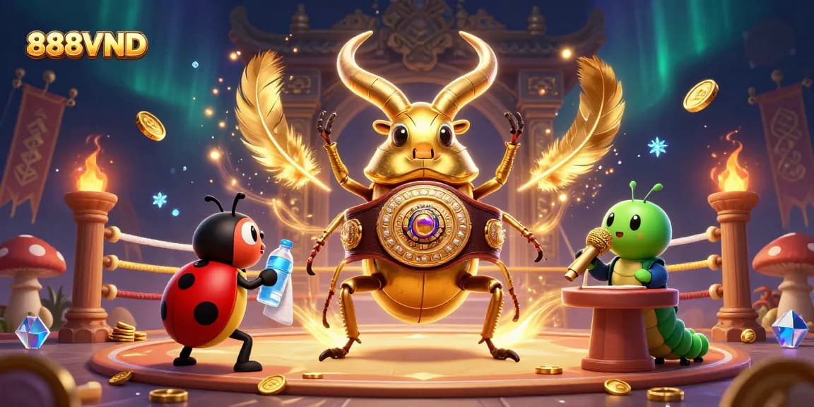 Win big at 888VND with an exciting gambling atmosphere in this vibrant scene.