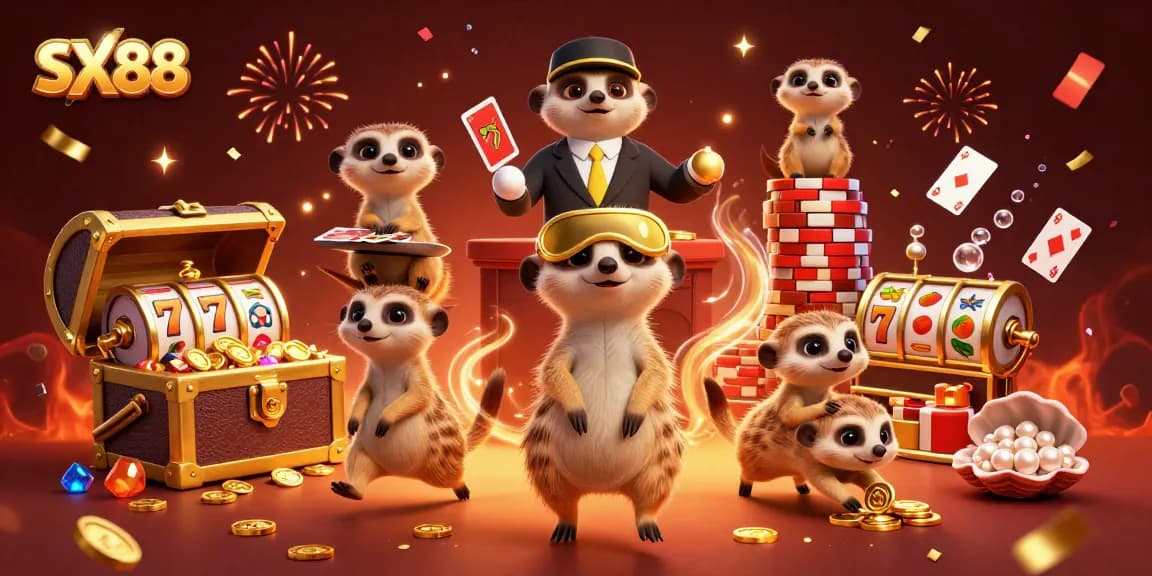 SX88 captures the excitement of slots with meerkats running a dynamic casino operation.