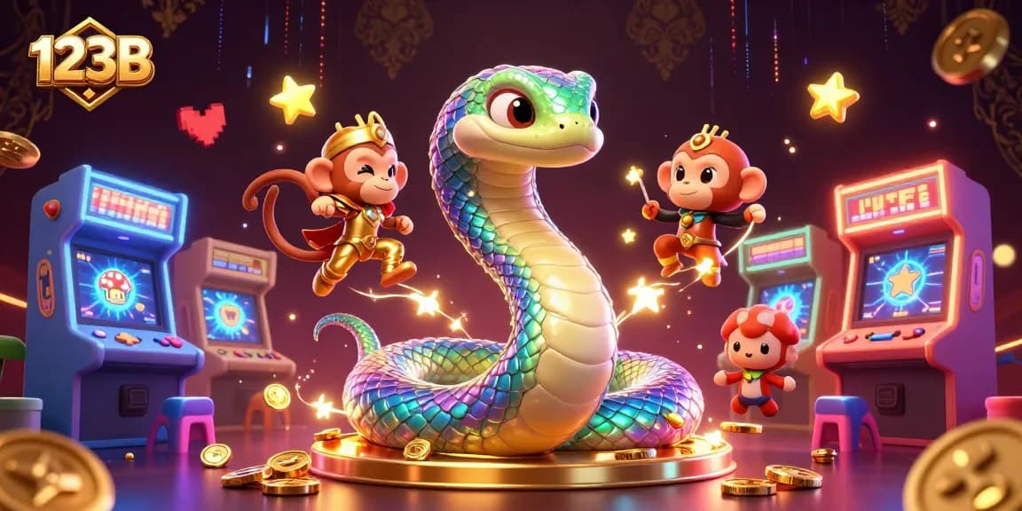 Experience the excitement of winning with 123B at this vibrant casino-themed illustration.