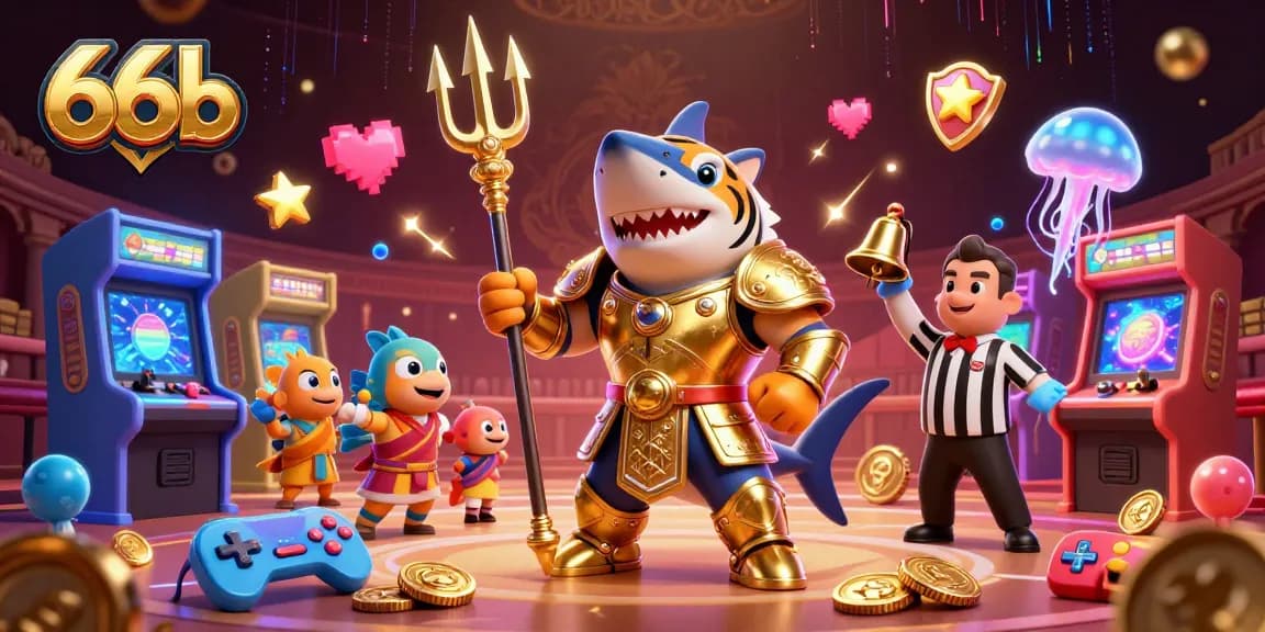 Spin to win with 66b in a vibrant underwater casino filled with games and excitement!