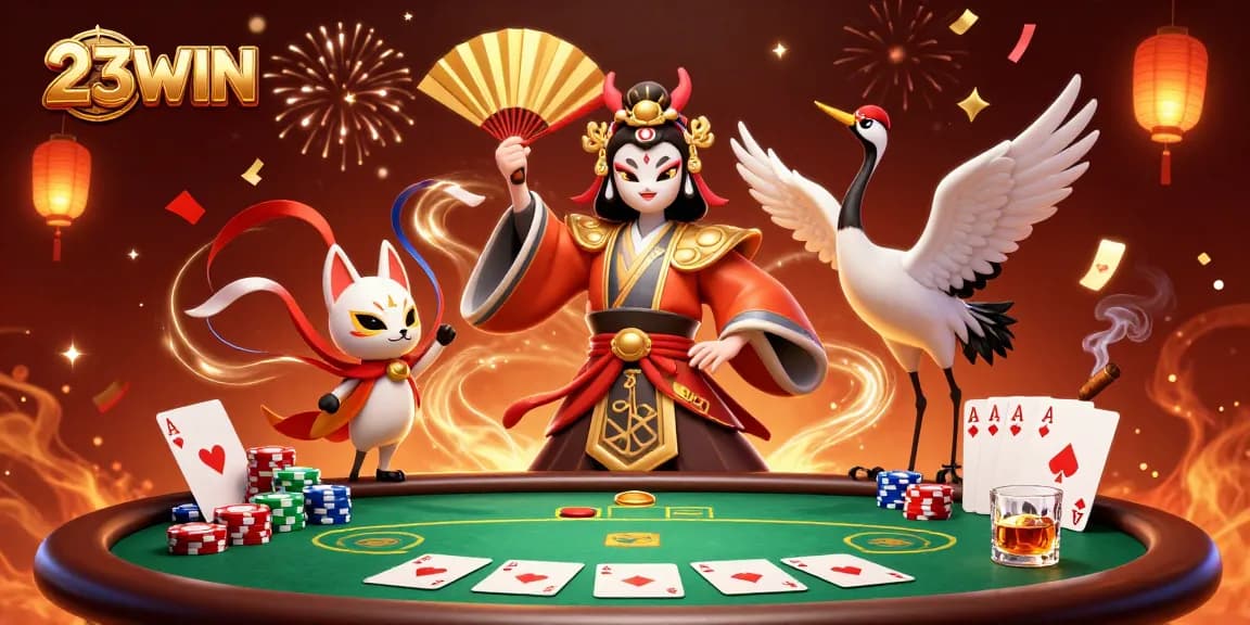 Experience dynamic gaming at 23WIN with vibrant characters and casino action.