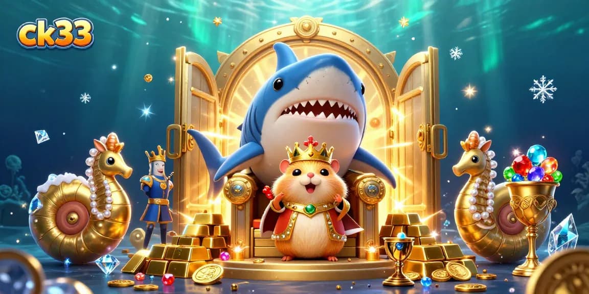 Experience thrilling gaming at ck33, where a hamster king presides over treasure and excitement in a magical casino world.