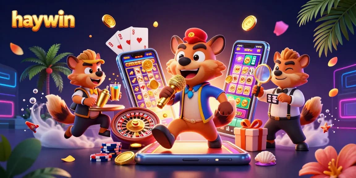 Experience thrilling gaming adventures with haywin in this vibrant casino scene filled with excitement.