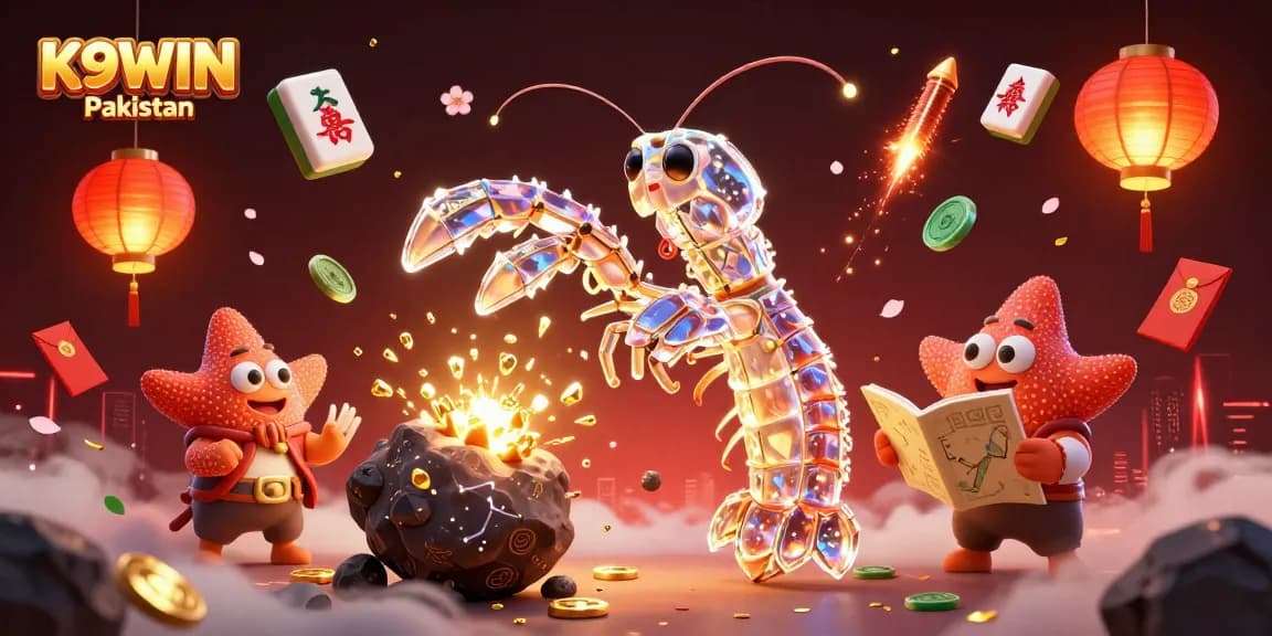 K9WIN Pakistan offers thrilling online gaming experiences with samurai shrimp and vibrant casino elements.