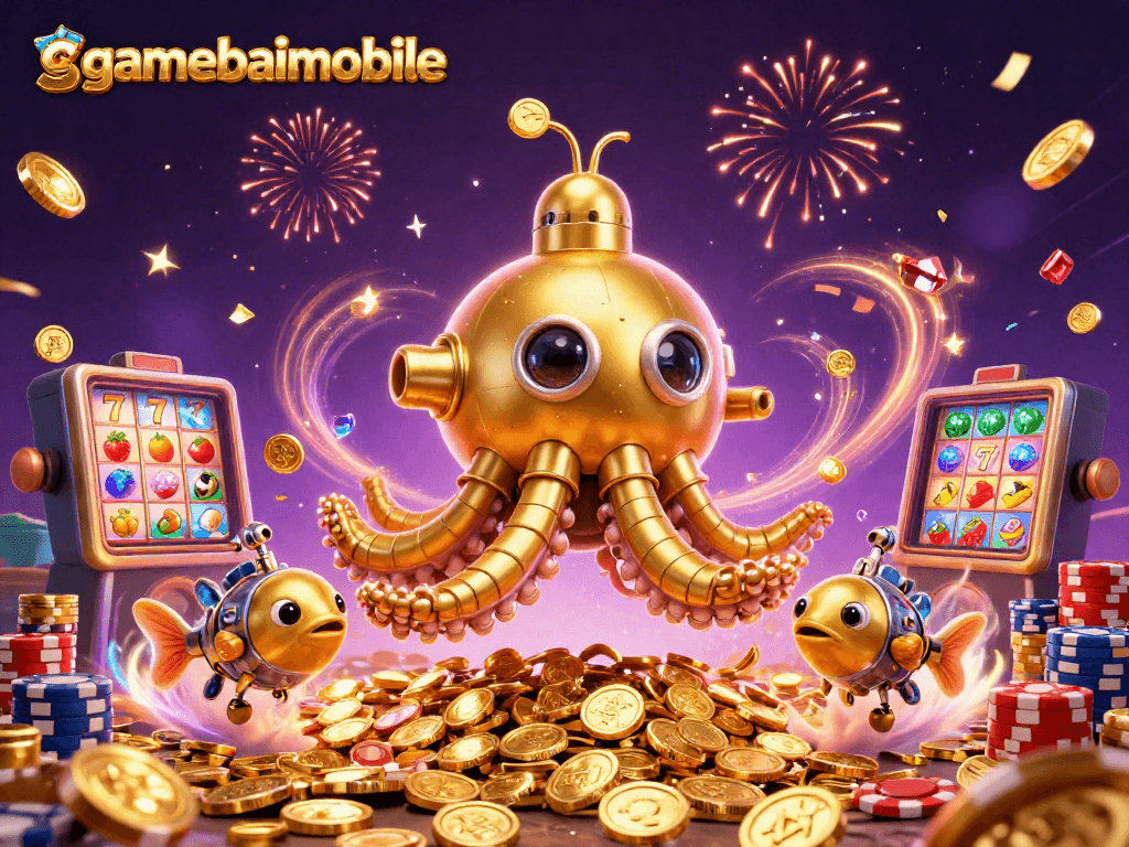 Spin and win with gamebaimobile's immersive slots and golden treasure-filled features