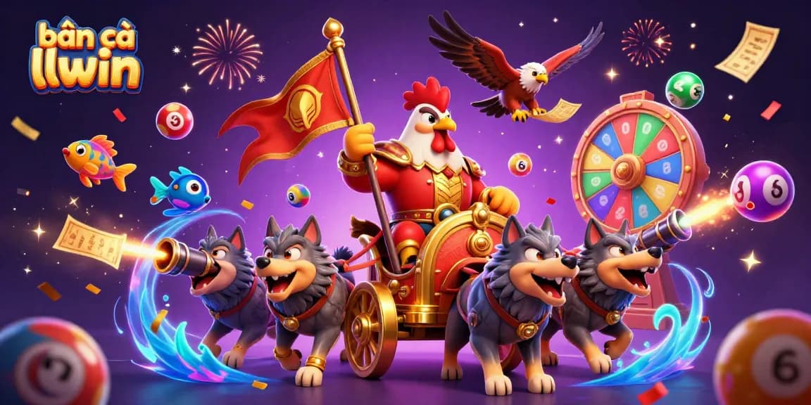 Engage in the thrilling bắn cá llwin game with lively 3D characters and vibrant underwater scenes.