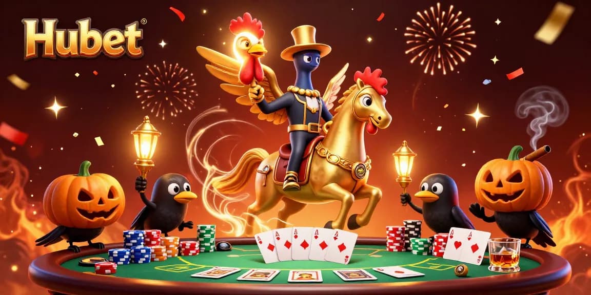 Experience thrilling action at Hubet's colorful casino with vibrant characters and game elements.