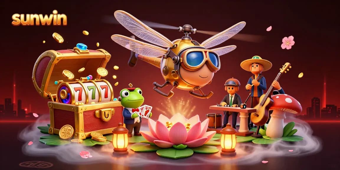 Engage with exciting sunwin casino games featuring vibrant characters and dynamic slot elements.
