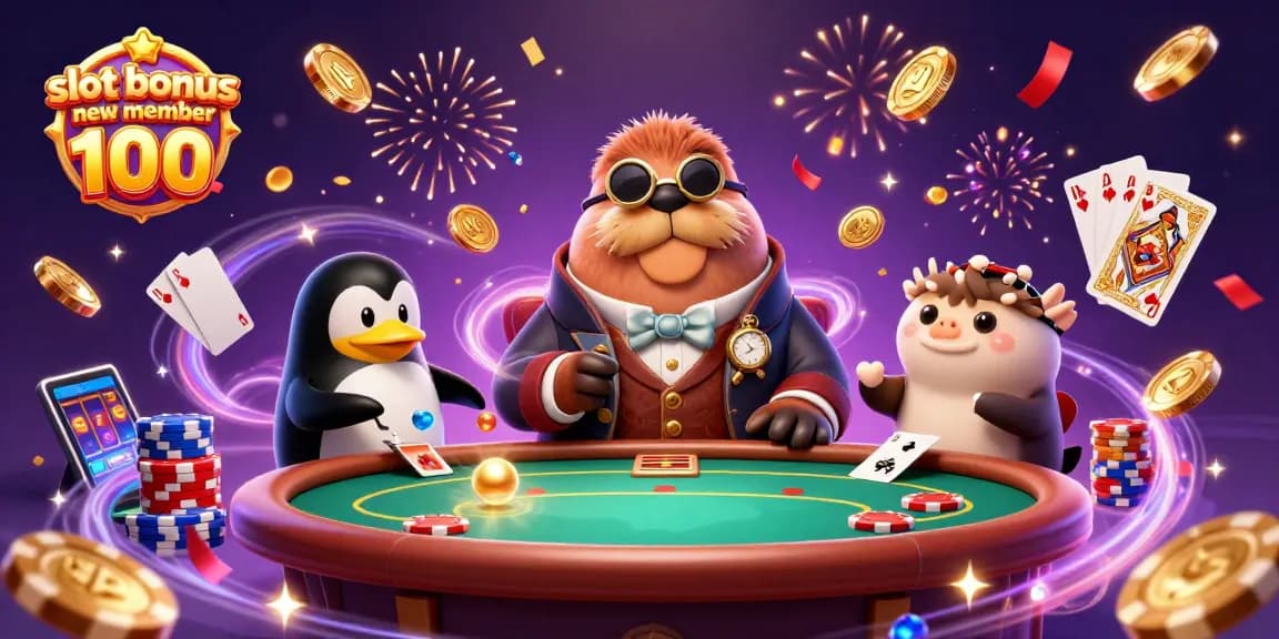 Memenangkan slot bonus anggota baru 100 sambil menikmati suasana kasino bawah laut yang meriah.