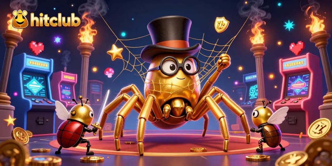 Experience the thrill at hitclub with a dynamic scene featuring enchanting characters in a vibrant casino setting.
