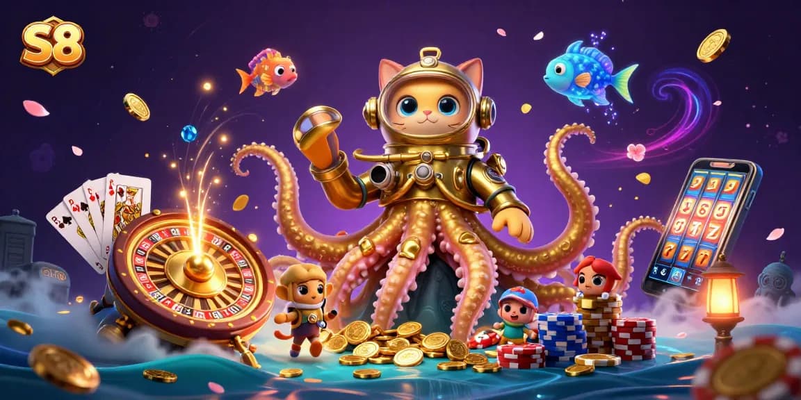 Experience thrilling casino adventures as the S8 brand comes alive with vibrant treasures and exciting gameplay.