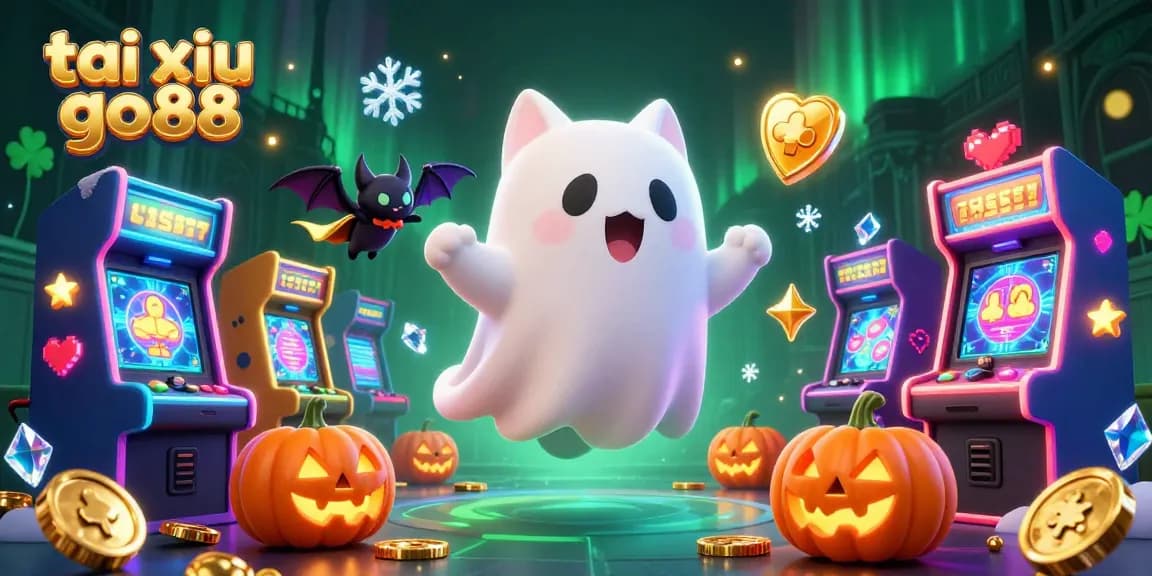 Experience thrilling action in tai xiu go88 with vibrant characters in a haunted casino.
