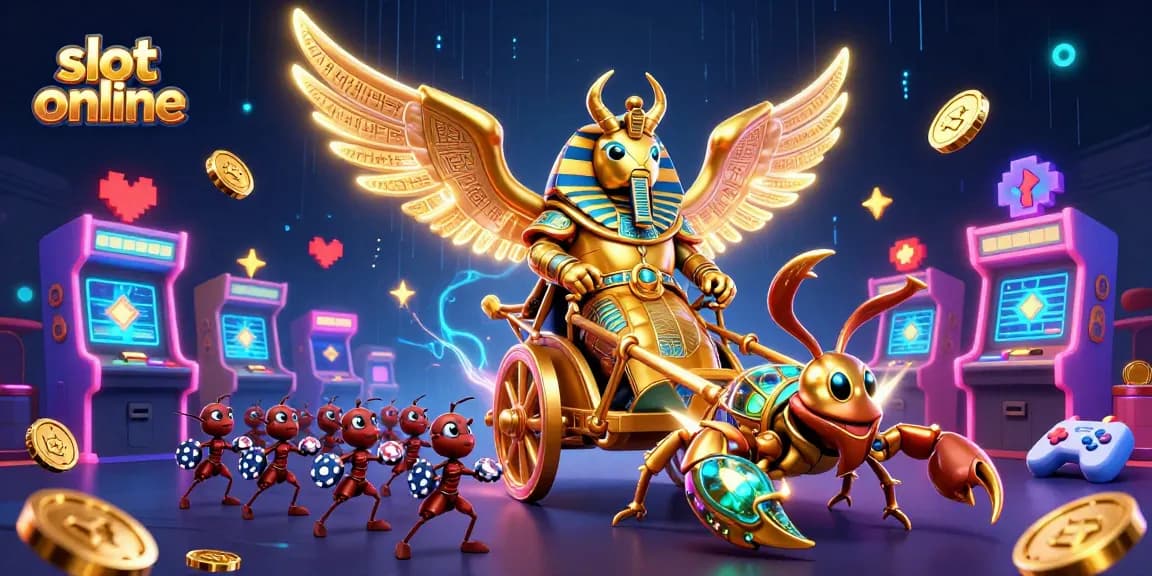 Permainan slot online yang mengasyikkan dengan karakter 3D menggabungkan elemen kasino.