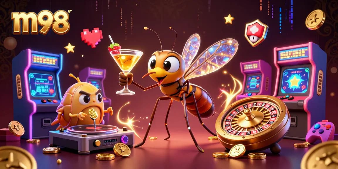 Experience the excitement of m98 casino games with vibrant characters and dynamic elements.