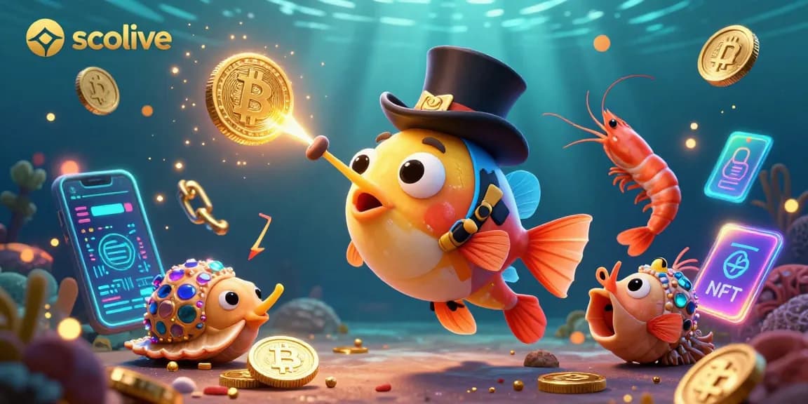 Socolive features a dynamic scene with an anglerfish, pirate shrimp, and treasure snail attracting gambling enthusiasts.