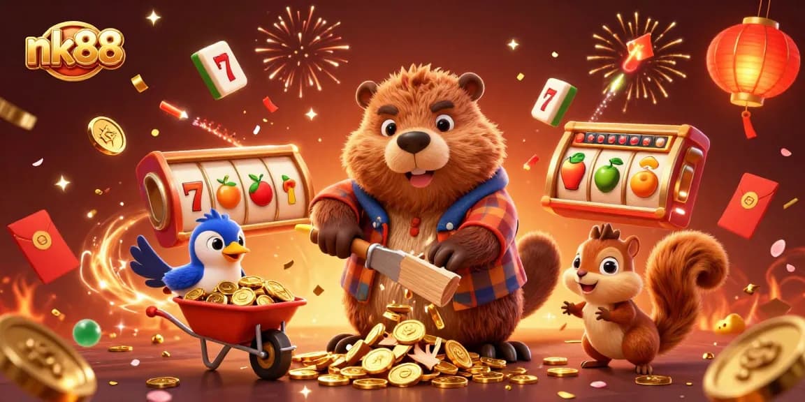 Experience thrilling wins at nk88 with 3D characters celebrating golden jackpots and high-stakes gaming.