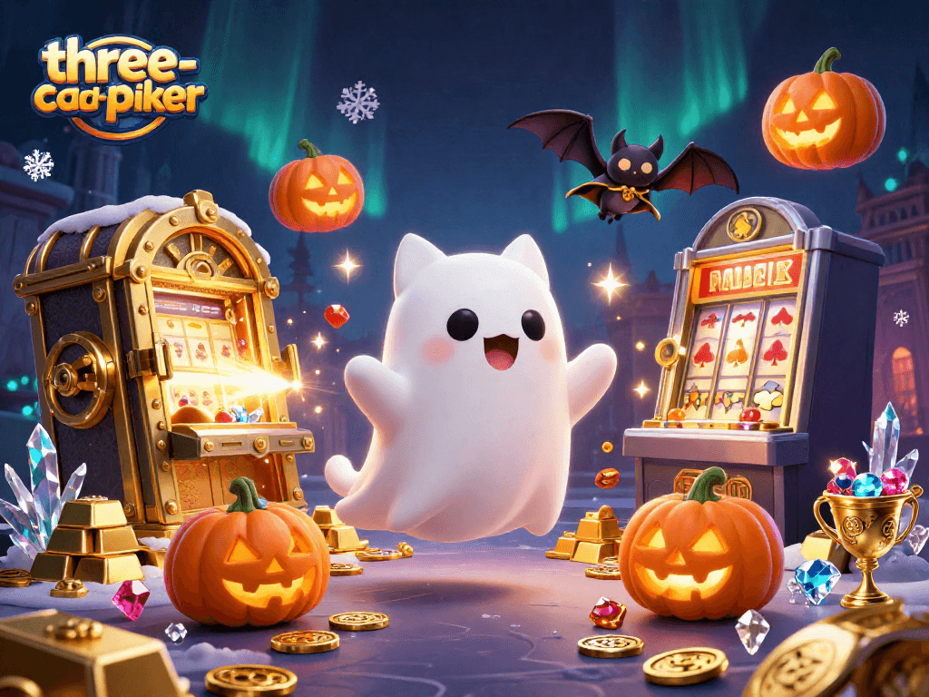 Engage in three-card-poker excitement surrounded by magical casino elements and treasures.