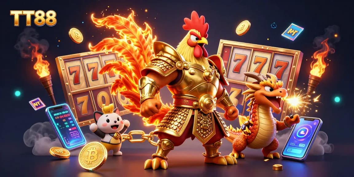 Experience TT88's thrilling casino adventure with dynamic characters and gambling elements!