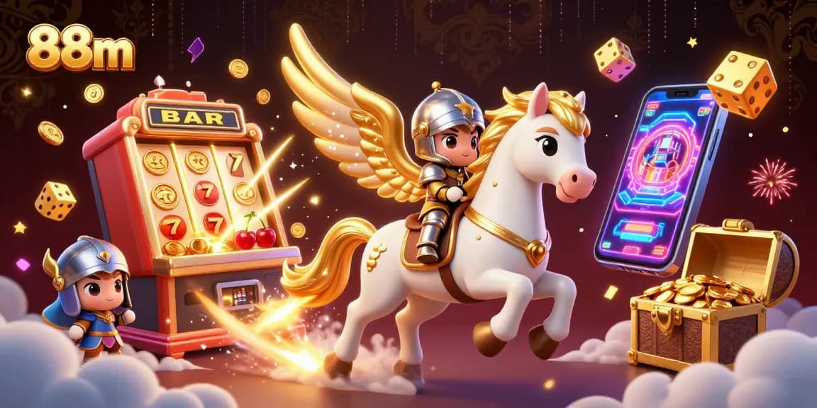 Experience excitement at 88m with celestial horse, jackpot slots, and casino gaming action.