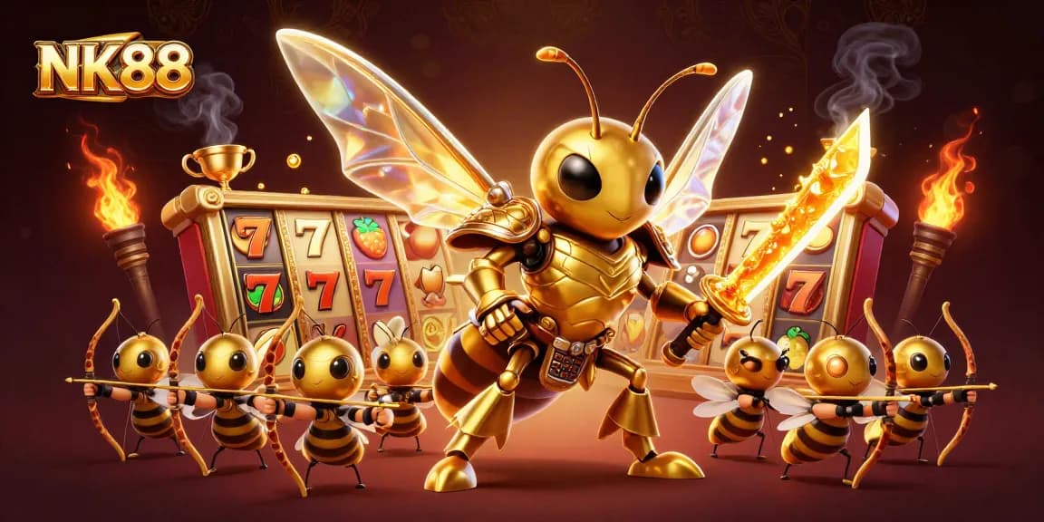 Experience thrilling gameplay with NK88's vibrant 3D casino action featuring dynamic slot elements.