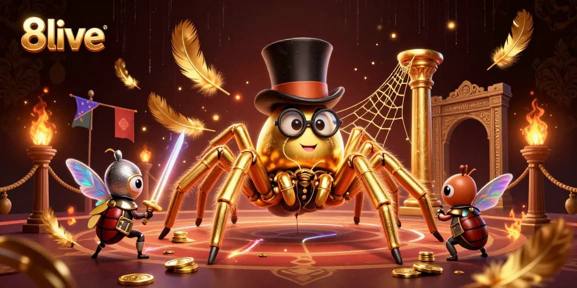 Engage with the excitement of 8live's vibrant casino scene filled with atmosphere and rich visuals.