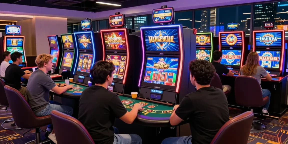 Exciting KO66 online casino scene with players at vibrant gaming tables.