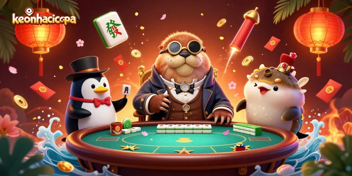 Engage with the magical world of keonhacaicopa through an underwater poker adventure featuring whimsical characters.