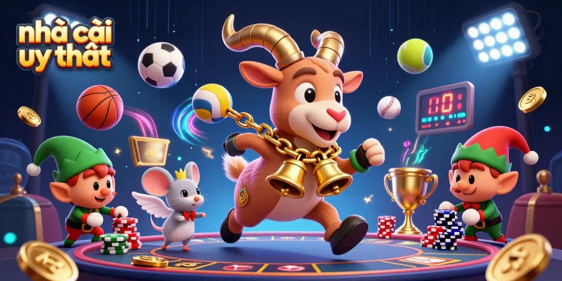 Join the fun at nhà cái uy tín with vibrant characters, sports elements, and dynamic casino action.